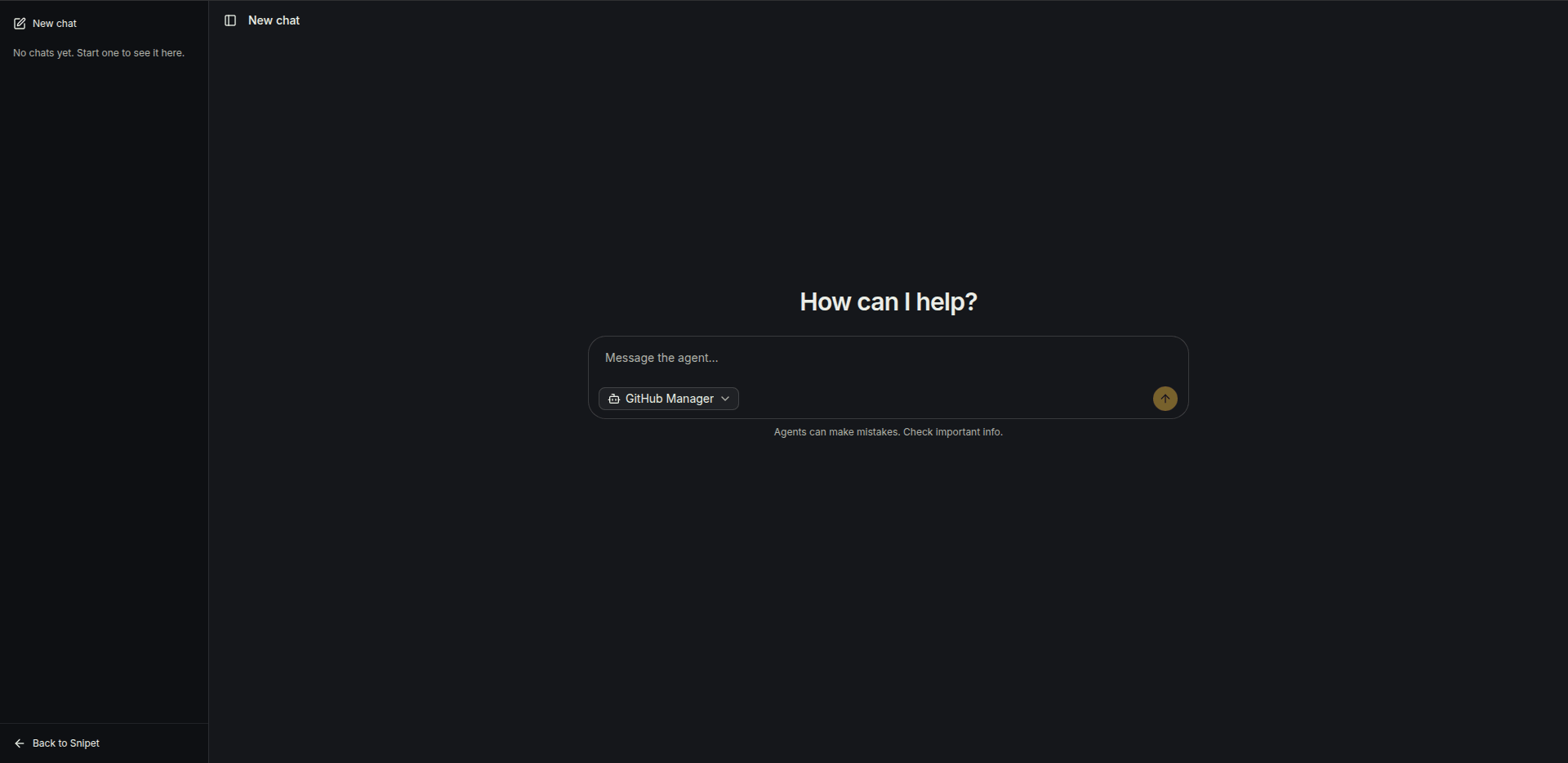Agent playground with a tool call